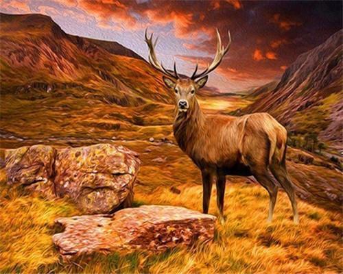 Sika deer Paint by Numbers