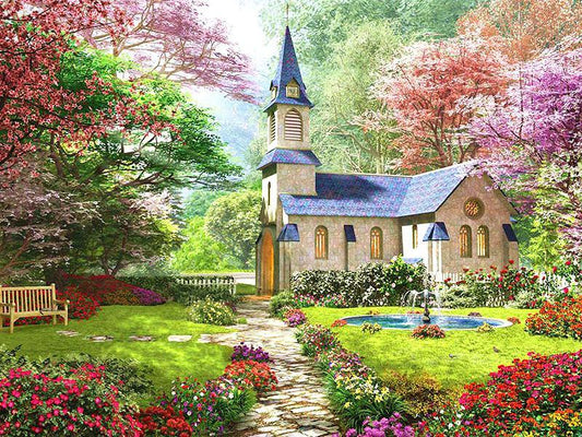 Garden Palace Painting by Numbers