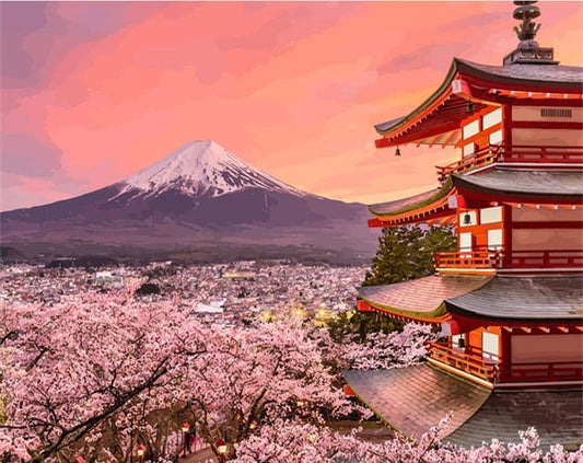 Mount Fuji Paint by Numbers