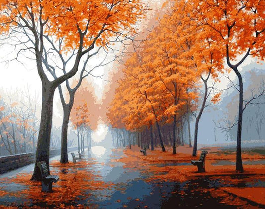 Trees Paint by Numbers