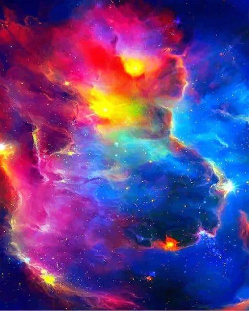 Nuages colorés – Peinture par numéros