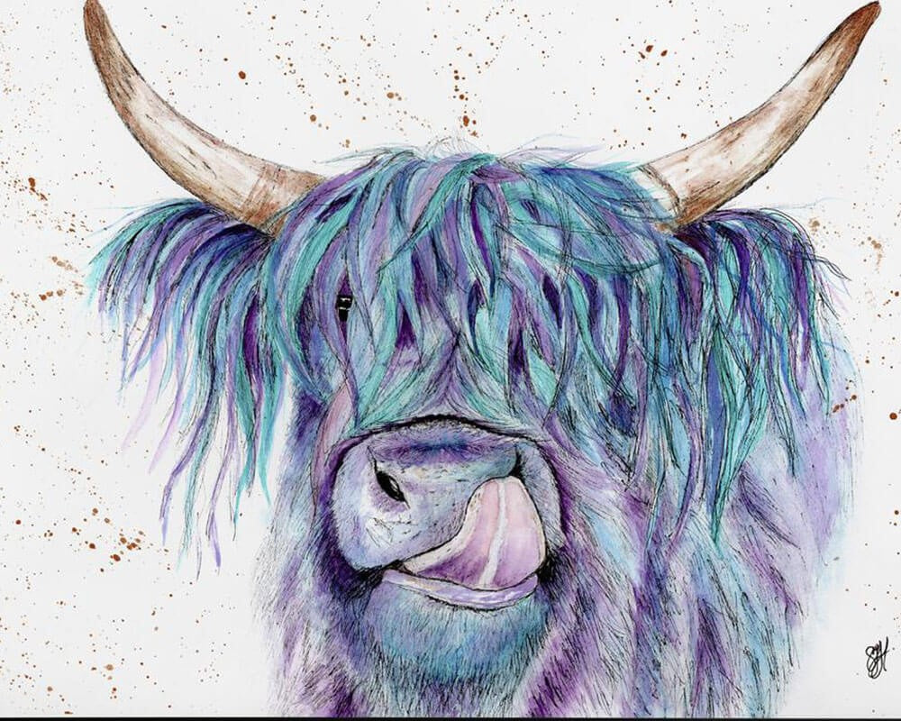 Tête de taureau  Peinture par numéros