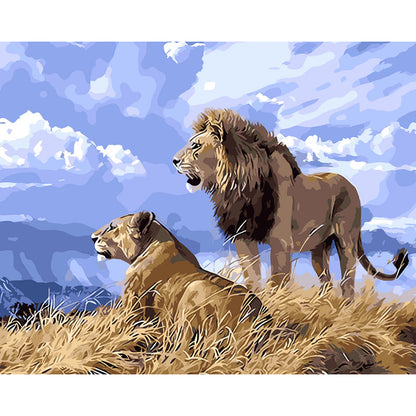 Lion Peinture par numéros
