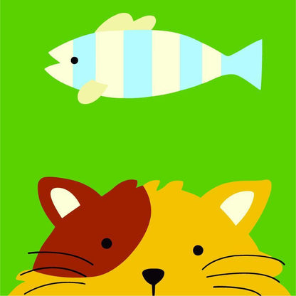 Cat and Fish Paint by Numbers