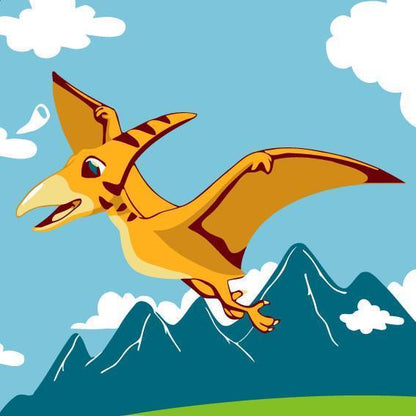 Pterosaurs Paint by Numbers