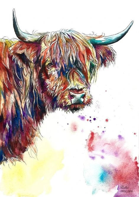 Tête de taureau   Peinture par numéros