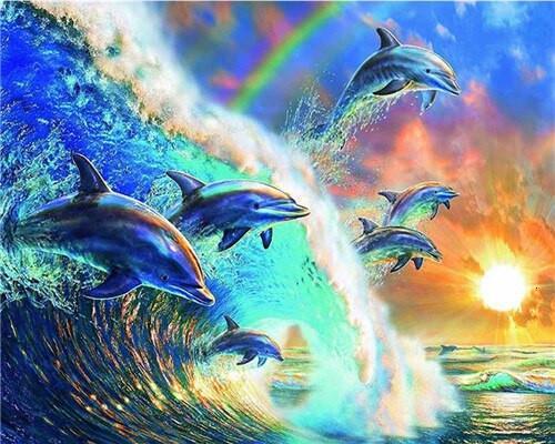 Baleine : Peinture par numéros