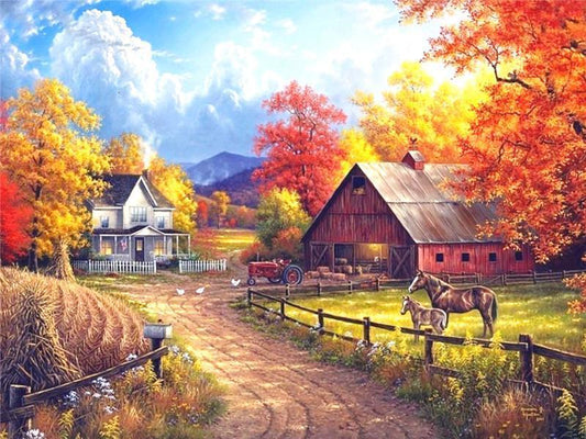 Rural Area Paint by Numbers