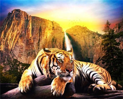 Tiger    Malen nach Zahlen
