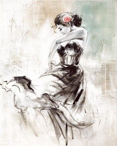 Femme de chambre Peinture par Numéros