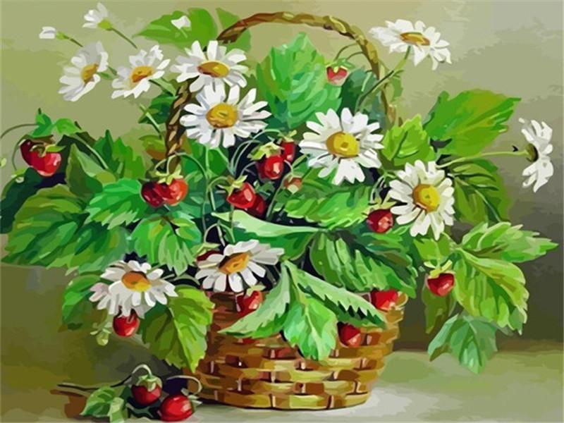 Petite marguerite, peindre par numéros