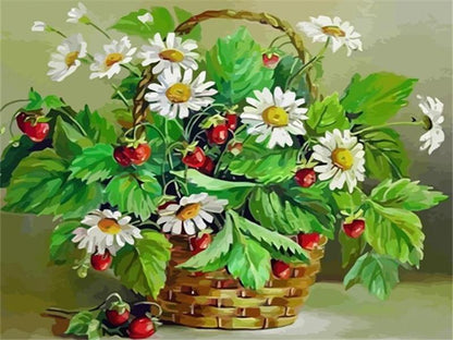 Petite marguerite, peindre par numéros