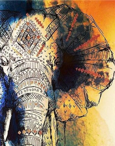 Éléphant Peinture par numéros