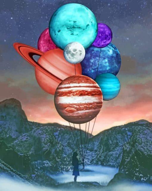 Planète à peindre par numéros
