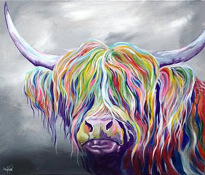 Tête de taureau colorée Peinture par numéros