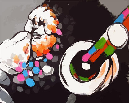 Chimpanzé   Peinture par numéros