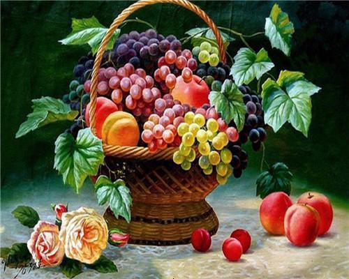 Corbeille de fruits Peinture par numéros