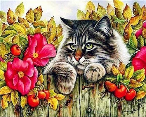 Chat Peinture par Numéros