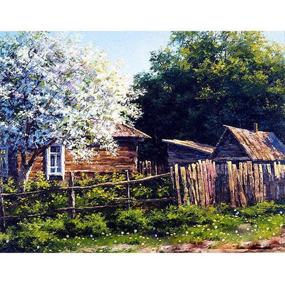 Village Life Paint by Numbers