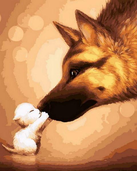 Dog Bone Paint by Numbers