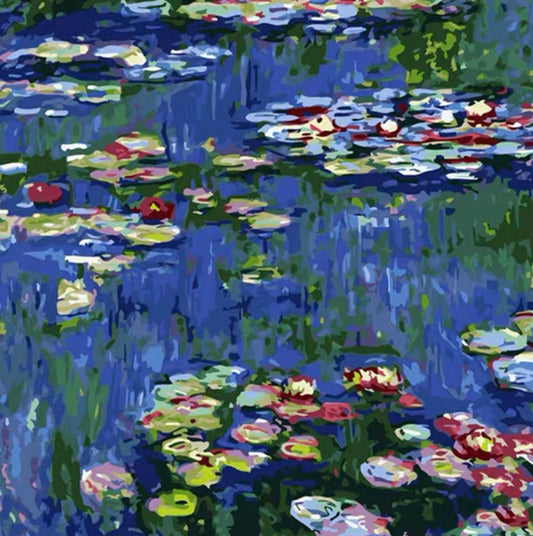 Étang de lotus   Peinture par numéros