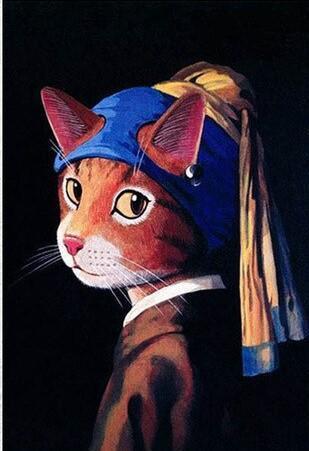 Femme-chat   Peinture par numéros