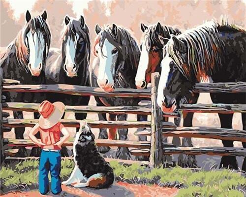 Cheval  Peinture par numéros