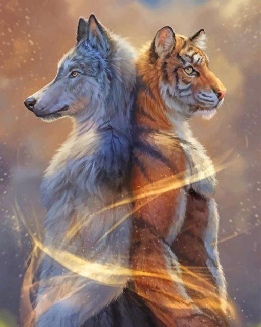 Tigre loup Peinture par numéros