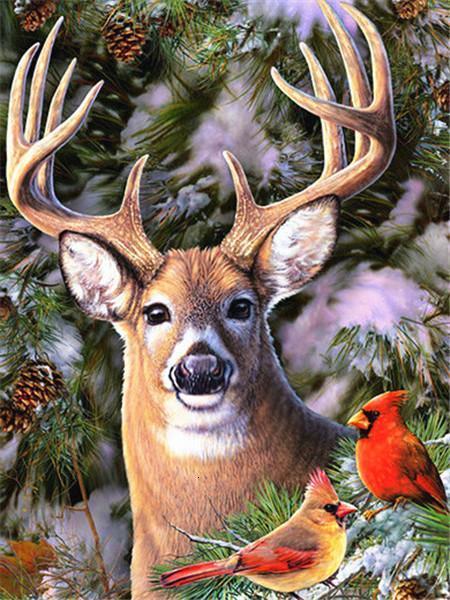 Peinture par numéros de cerf Sika